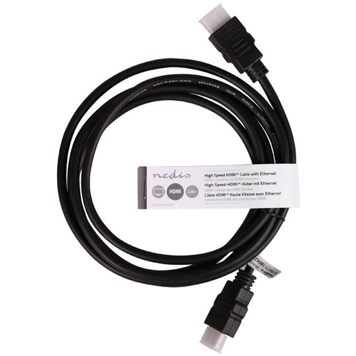 [CVGT34000BK20] NEDIS Cable HDMI male-male 1.80m